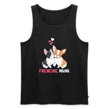 Best French Bulldog Mom - Men's Premium Organic Tank Top - black - Front - AI Model Male 178 light (178cm)