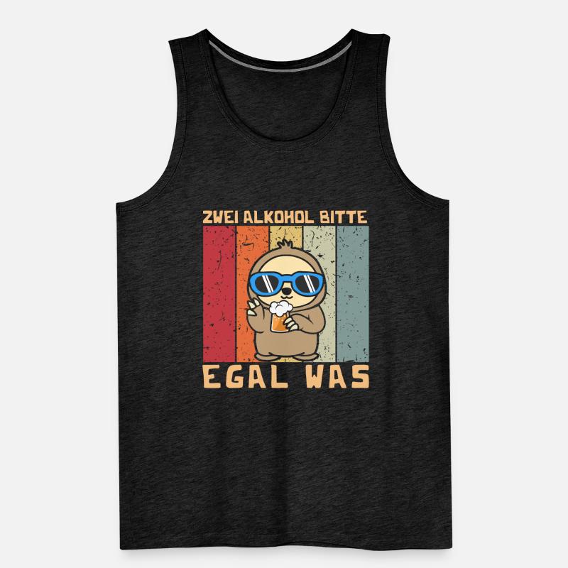 Two alcohols please no matter what sloth Men's Premium Organic Tank Top