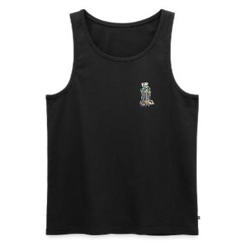 KING OF QUEENS - Dougs Trash Art - Men's Premium Organic Tank Top - black - Front - AI Model Male 178 light (178cm)