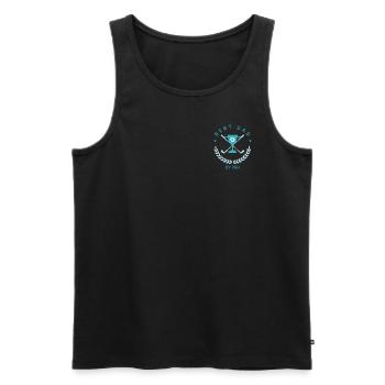 Meilleur Papa par le Par, Cadeau Parfait Golfeurs - Débardeur bio Premium Homme - noir - Devant - Michal (187cm)
