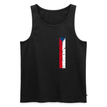 Ich liebe Tschechien, Eleganz Stil Design T-Shirt - Männer Premium Bio Tank Top - Schwarz - Vorne - AI Model Male 178 light (178cm)