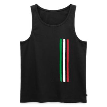 Italien - Männer Premium Bio Tank Top - Schwarz - Vorne - Michal (187cm)