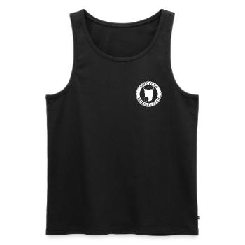 Beer Pong Drinking Team - Brustlogo - Männer Premium Bio Tank Top - Schwarz - Vorne - AI Model Male 178 light (178cm)