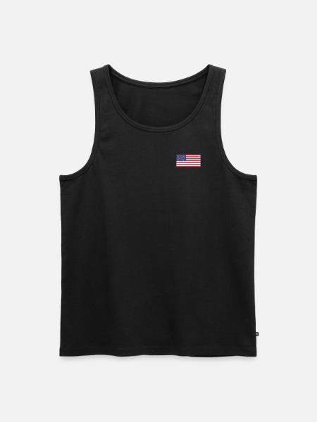 Flag of the United States - Männer Premium Bio Tank Top - Schwarz