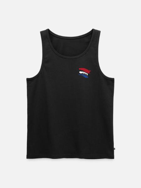 Netherlands Style Flag - Men's Premium Organic Tank Top - black