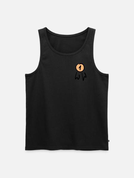 Premier badge / commande. Griffonner. - Débardeur bio Premium Homme - noir