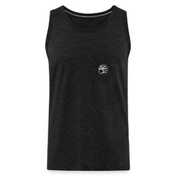 BZH Rider (avec fond) - Débardeur bio Premium Homme - charbon - Devant - Alexander (188cm)