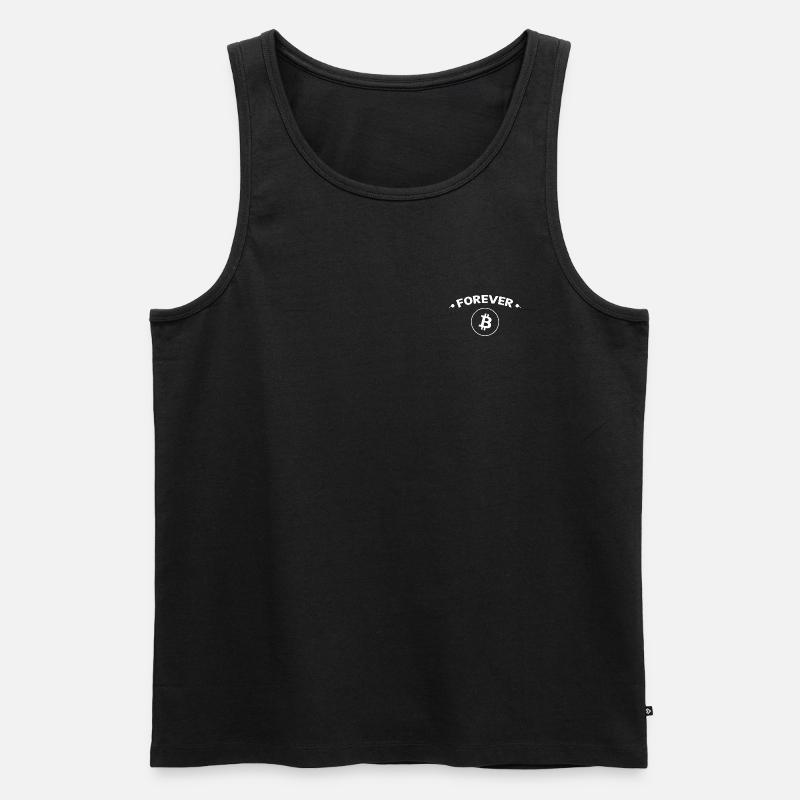 Forever Bitcoin - Männer Premium Bio Tank Top - Schwarz
