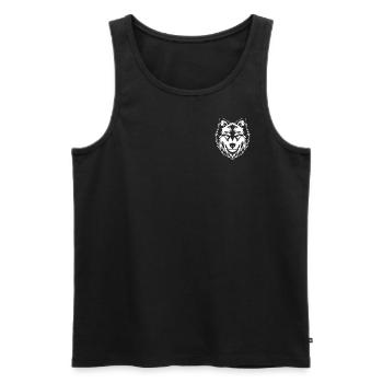 Wolkov - Männer Premium Bio Tank Top - Schwarz - Vorne - Michal (187cm)