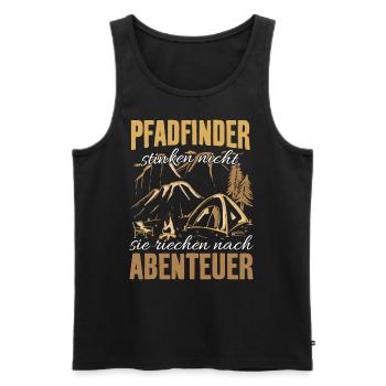 Lustige Pfadfinder Geschenkidee Pfadfinder T-Shirt - Männer Premium Bio Tank Top - Schwarz - Vorne - Michal (187cm)