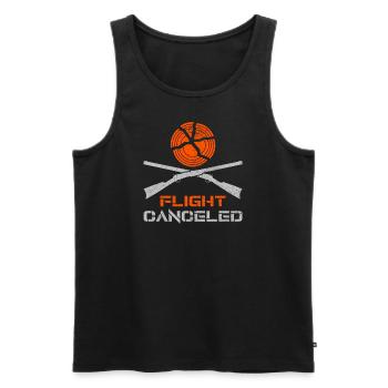 Tontaubenschießen Flight Canceled Tontauben - Männer Premium Bio Tank Top - Schwarz - Vorne - Michal (187cm)