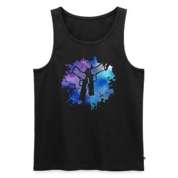 Schützenfest Schießsport Shooting Sports Shooter - Men's Premium Organic Tank Top - black - Front - Michal (187cm)
