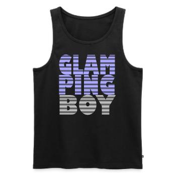 Glamping Boy - Männer Premium Bio Tank Top - Schwarz - Vorne - AI Model Male 178 light (178cm)