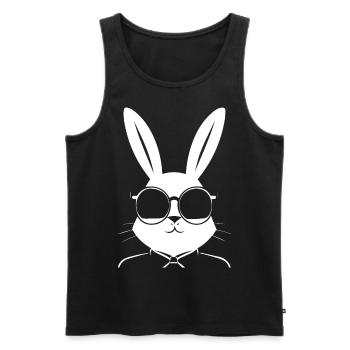 Funny Rabbit Sunglasses Cool Sunglas Rabbit - Men's Premium Organic Tank Top - black - Front - Michal (187cm)