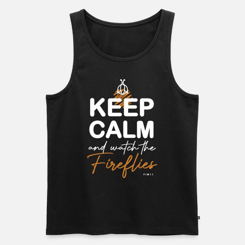 Glühwürmchen - Männer Premium Bio Tank Top - Schwarz