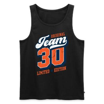 Original Team 30 - Limited Edition - Men's Premium Organic Tank Top - black - Front - Michal (187cm)
