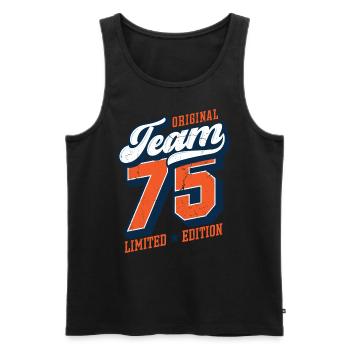 Original Team 75 - Limited Edition - Men's Premium Organic Tank Top - black - Front - Michal (187cm)