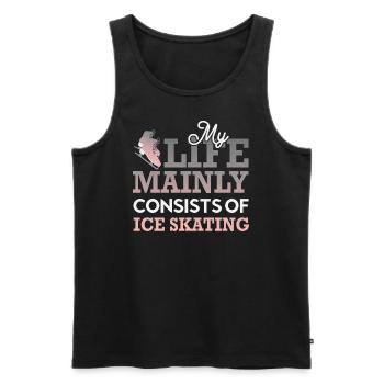 Skater Ma Vie Se Compose Principalement De SkateTshirt - Débardeur bio Premium Homme - noir - Devant - Michal (187cm)