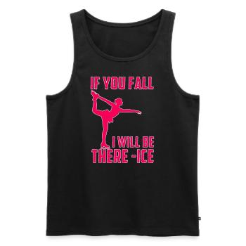Skating Mom Tshirt Figure Skating Gift - Men's Premium Organic Tank Top - black - Front - Michal (187cm)
