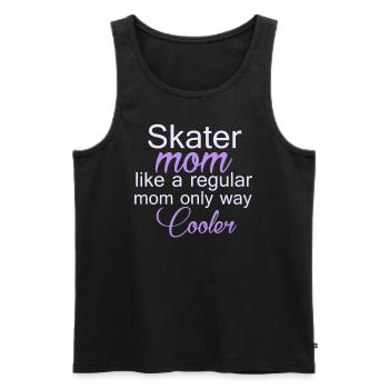 Skater Mom Tshirt Figure Skating Gifts - Men's Premium Organic Tank Top - black - Front - Michal (187cm)