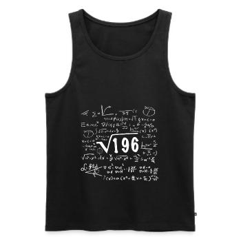 Root 196 Birthday Mathematics - Men's Premium Organic Tank Top - black - Front - Michal (187cm)