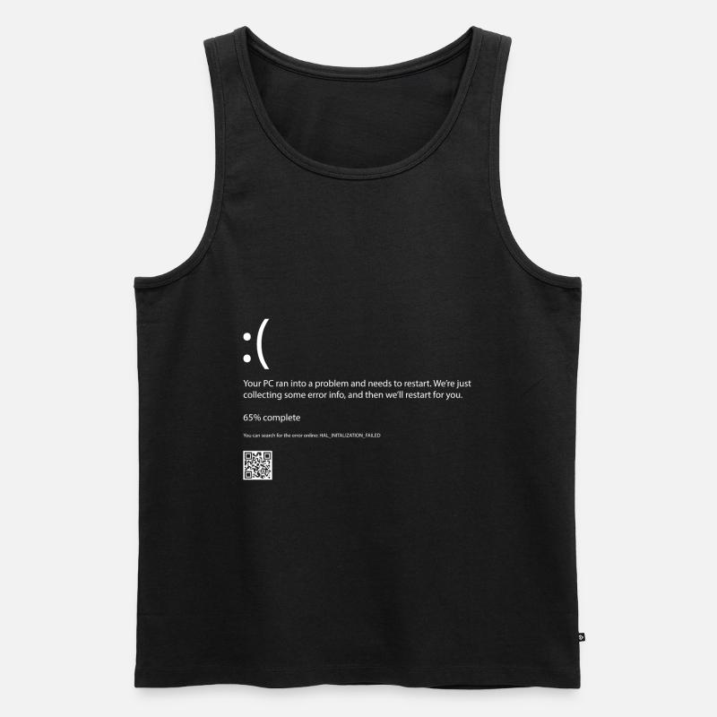 Fehlercode Computer - Männer Premium Bio Tank Top - Schwarz