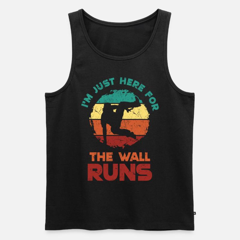 Parkour - Männer Premium Bio Tank Top - Schwarz