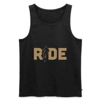 Reiten MTB Mountainbike MTB Downhill - Männer Premium Bio Tank Top - Schwarz - Vorne - Michal (187cm)