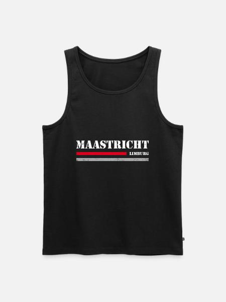 Maastricht - Männer Premium Bio Tank Top - Schwarz