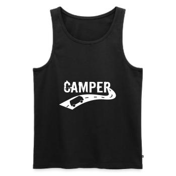 Camper Camping Bus on Tour - Débardeur bio Premium Homme - noir - Devant - Michal (187cm)