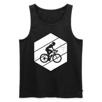 Cyclisme Cyclistes Hommes Cyclisme Cyclisme - Débardeur bio Premium Homme - noir - Devant - Michal (187cm)