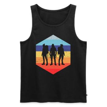 Boulder Climber Bouldering Men's Climbers - Men's Premium Organic Tank Top - black - Front - Michal (187cm)