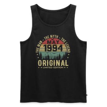 Mai 1994 Geschenk zum 31. Jubiläum Mai 1994 Mai 1994 - Männer Premium Bio Tank Top - Schwarz - Vorne - Michal (187cm)