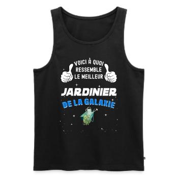 Meilleur Jardinier De La galaxie Super Cadeau - Débardeur bio Premium Homme - noir - Devant - Michal (187cm)