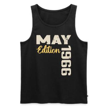 May 1966 Birthday May 1966 Gift May 1966 May - Men's Premium Organic Tank Top - black - Front - Michal (187cm)