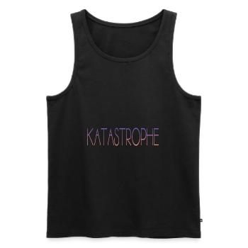 Katastrophe - Männer Premium Bio Tank Top - Schwarz - Vorne - AI Model Male 178 light (178cm)