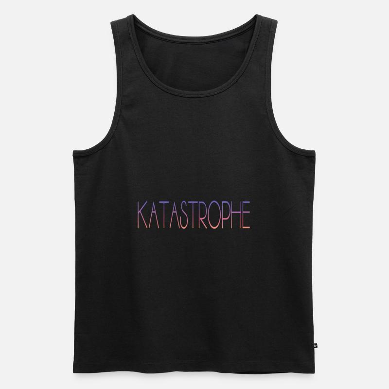 Katastrophe - Männer Premium Bio Tank Top - Schwarz