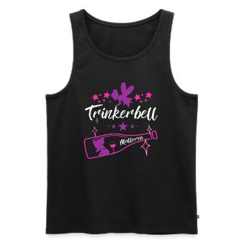 Trinkerbell Mallorca - Männer Premium Bio Tank Top - Schwarz - Vorne - AI Model Male 178 light (178cm)