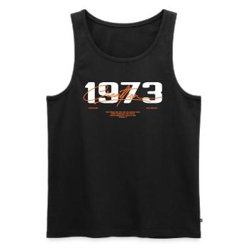 1973 Vintage Retro 1973 Birthday Gift 1973 - Men's Premium Organic Tank Top - black - Front - Michal (187cm)