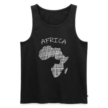 Africa Afrika - Männer Premium Bio Tank Top - Schwarz - Vorne - Michal (187cm)