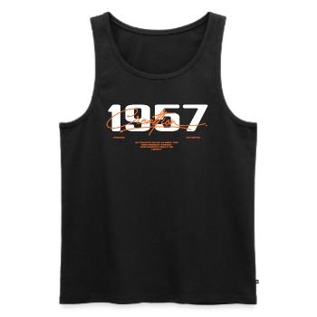 1957 Vintage Retro 1957 Birthday Gift 1957 - Men's Premium Organic Tank Top - black - Front - Michal (187cm)