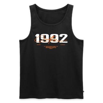 1992 Vintage Rétro 1992 Cadeau D'anniversaire 1992 - Débardeur bio Premium Homme - noir - Devant - Michal (187cm)