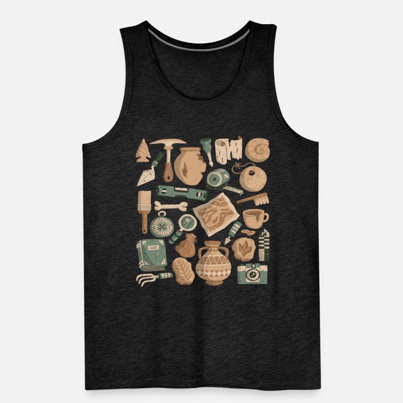 Archaeology Men's Premium Organic Tank Top