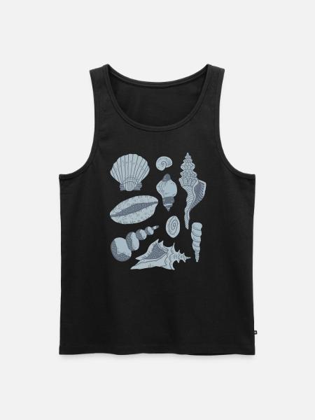 Mussels - Men's Premium Organic Tank Top - black