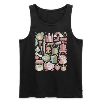 Fairy Tale Doodles Fantasy Magic Fairy Tale Book - Débardeur bio Premium Homme - noir - Devant - Michal (187cm)