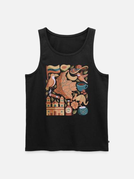 Colombia - Men's Premium Organic Tank Top - black