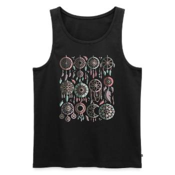 Traumfänger - Männer Premium Bio Tank Top - Schwarz - Vorne - AI Model Male 178 light (178cm)