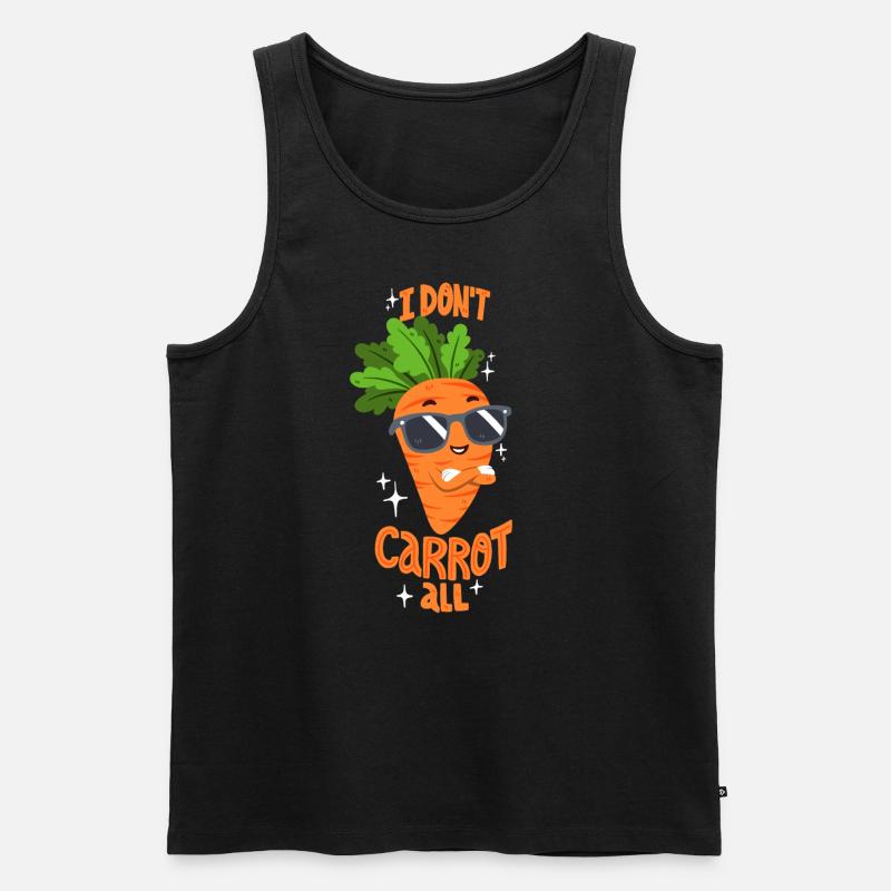 Coole Karotte - Männer Premium Bio Tank Top - Schwarz