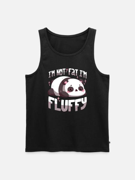 I'm not fat, I'm fluffy - Men's Premium Organic Tank Top - black