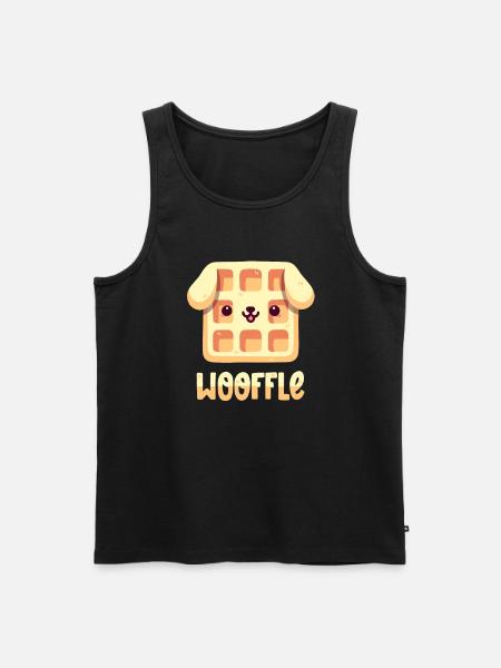 Waffle Dog - Men's Premium Organic Tank Top - black